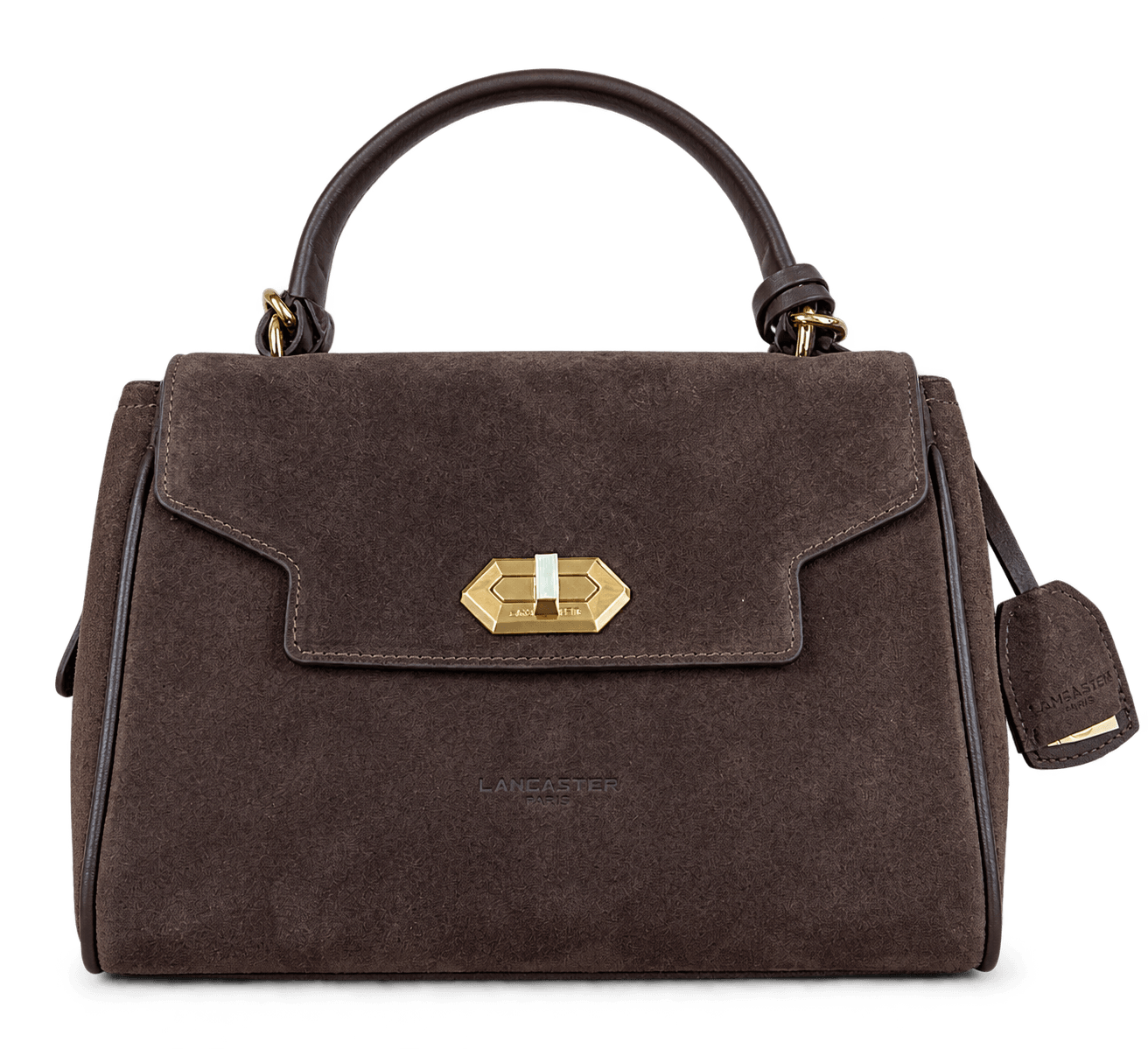 Sac porté main Lancaster (Suède Grace) Marron · Sacs à main · Maroquinerie LIKA