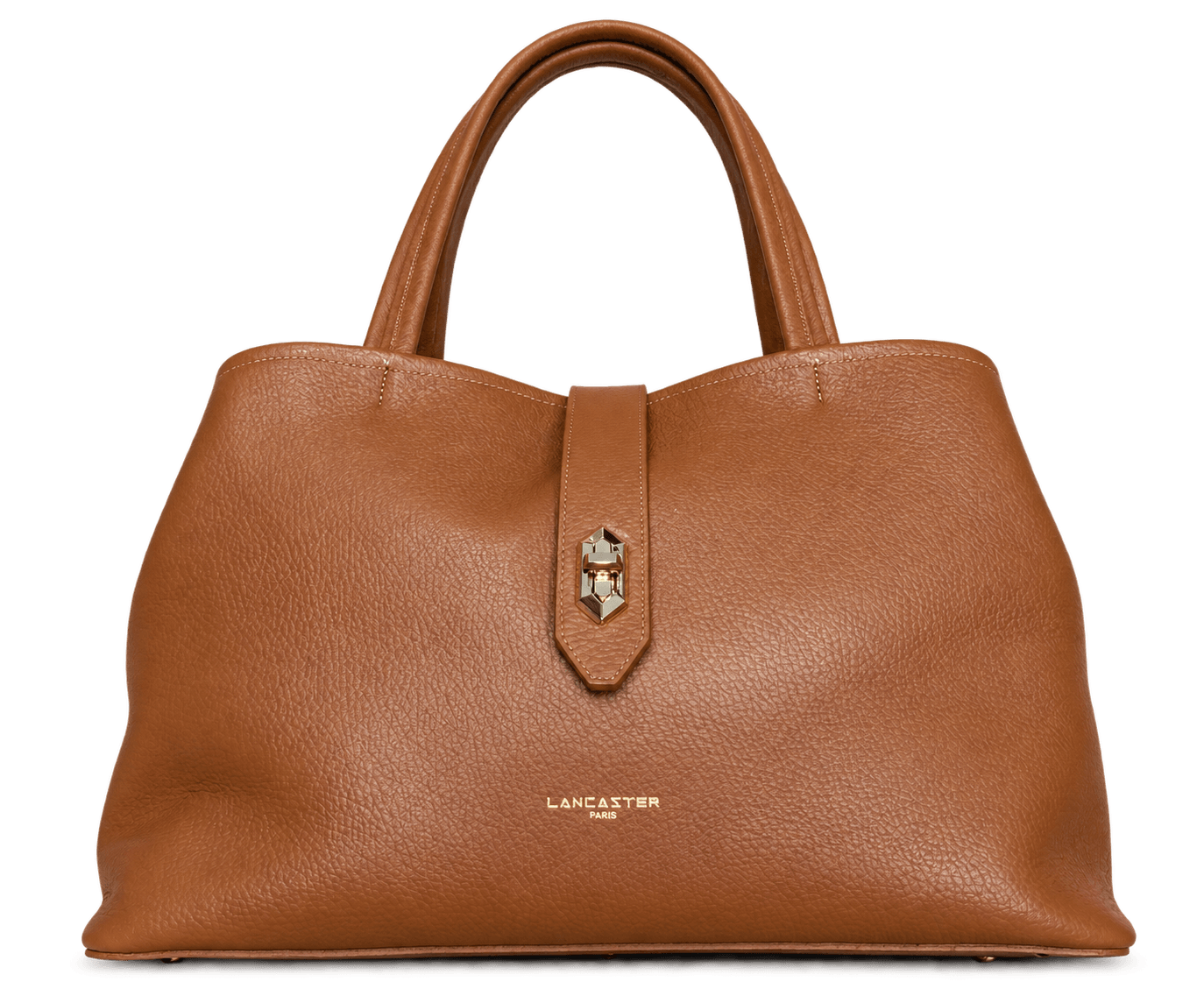 Sac cabas porté épaule Lancaster (Top Double) Cognac · Sacs à main · Maroquinerie LIKA