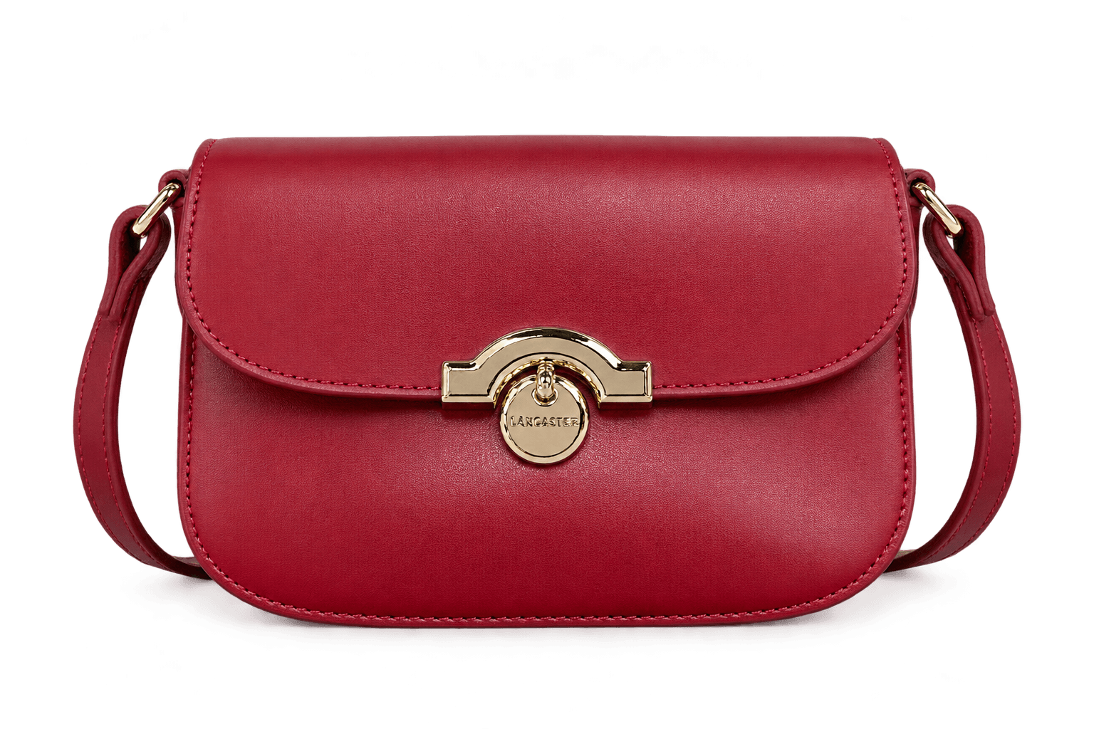 Sac porté travers Lancaster (Paris Médaille) Carmin · Sacs à main · Maroquinerie LIKA