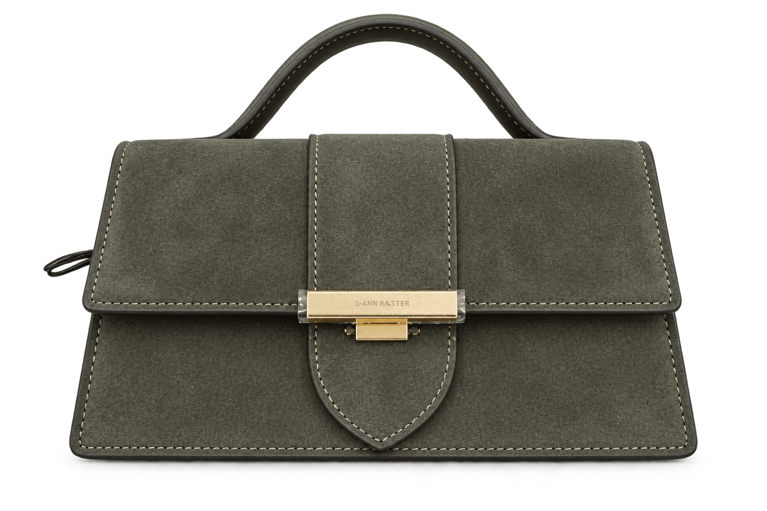 Sac porté main Lancaster (Suède Ily) Kaki · Sacs à main · Maroquinerie LIKA