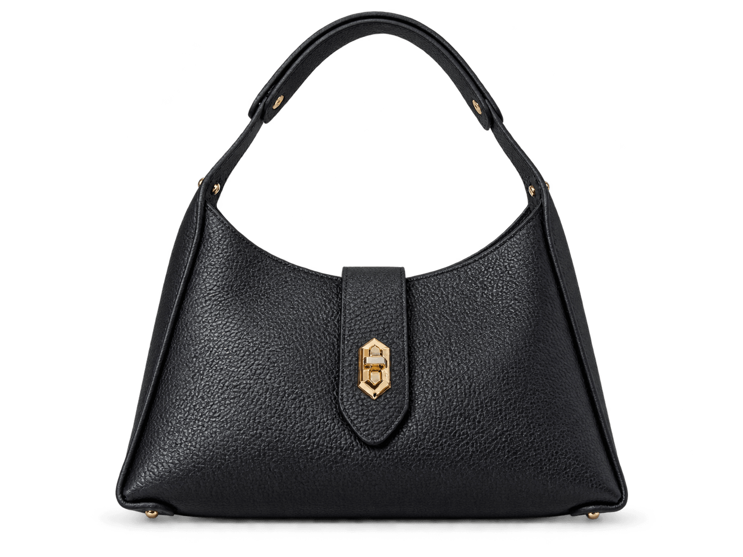 Sac porté épaule Lancaster (Foulonné Double) Noir · Sacs à main · Maroquinerie LIKA