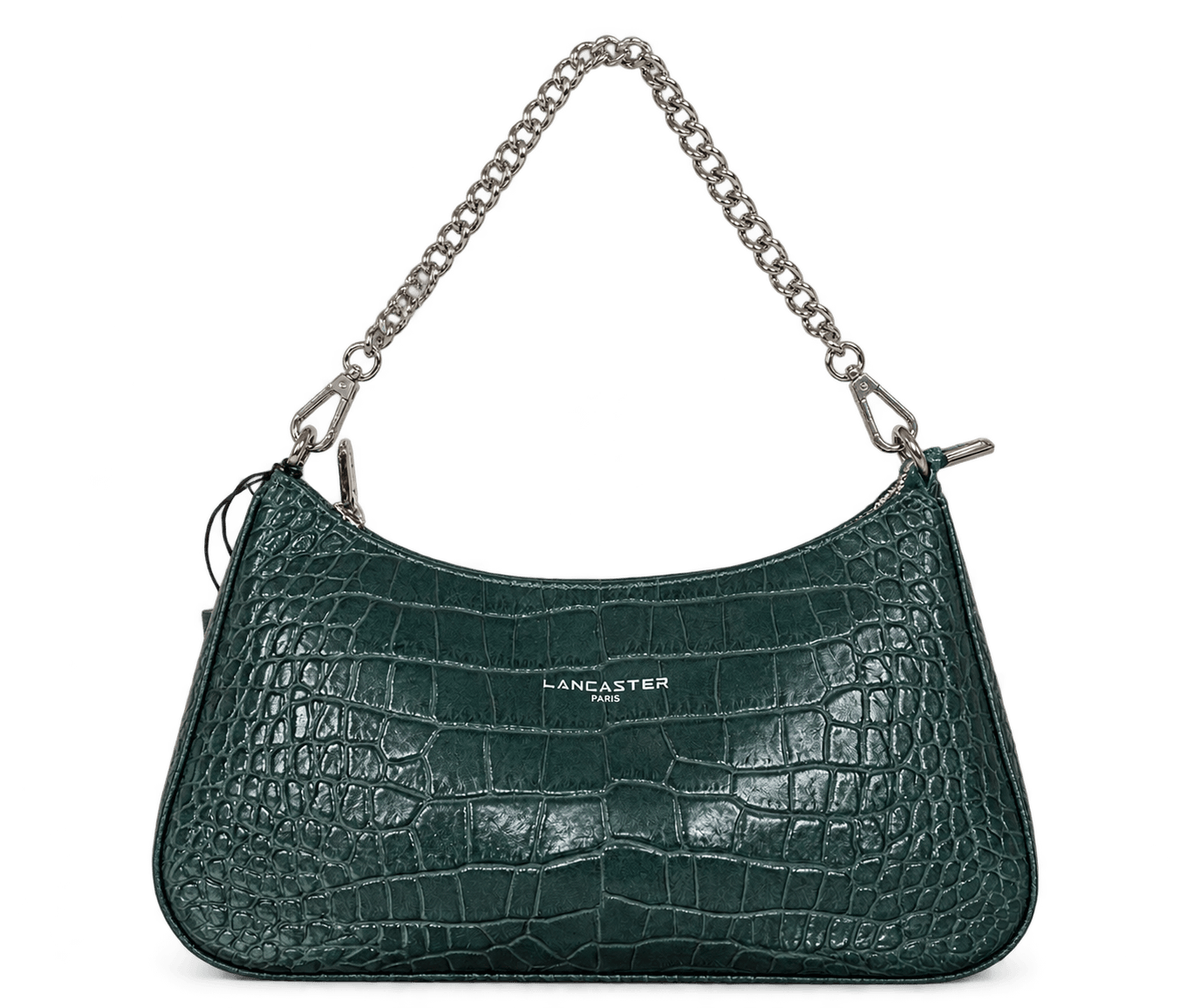 Sac porté épaule Lancaster (Exotic Lézard & Croco) Vert forêt · Sacs à main · Maroquinerie LIKA