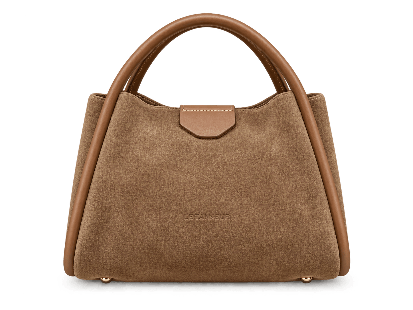 Sac porté main Lancaster (Suède Ida) Moka · Sacs à main · Maroquinerie LIKA